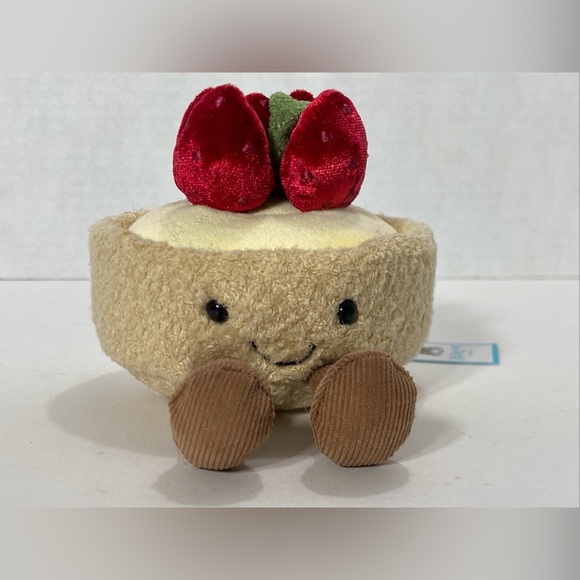 Jellycat Other - Jellycat FLEURETTE TARTE AUX FRAISES PLUSH Paris Exclusive NEW NWT!